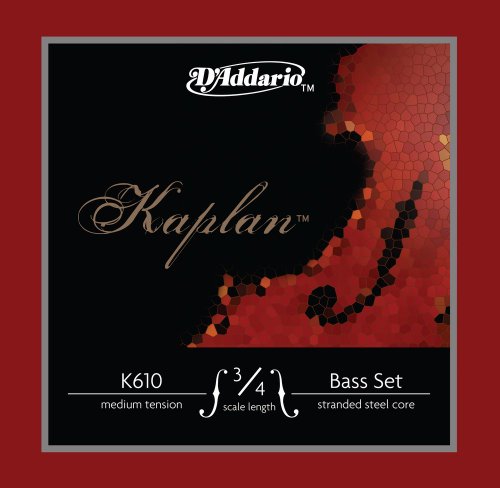 D'Addario Kaplan Bass String Set, 3/4 Scale, Medium Tension